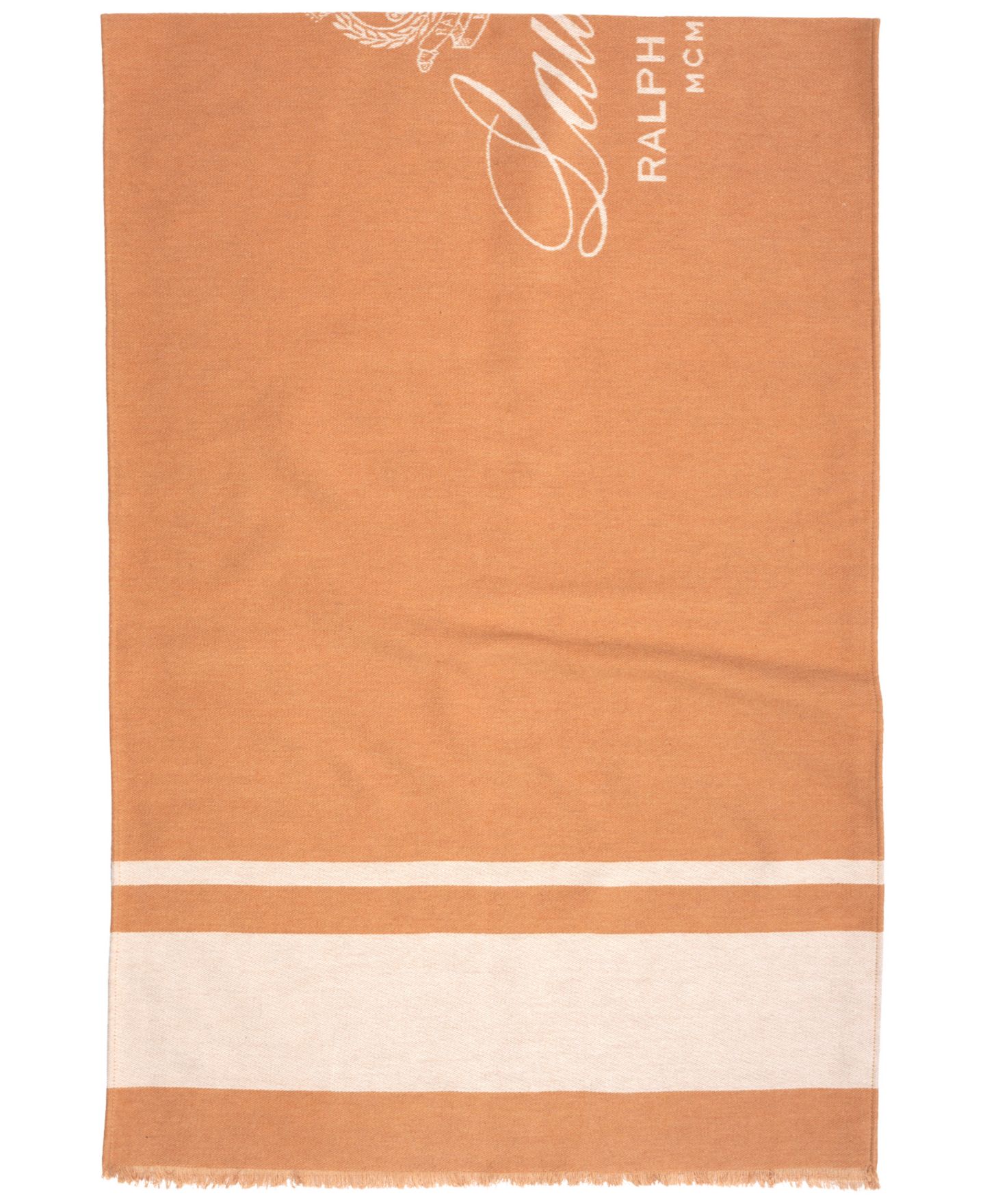 Женские аксессуары Lauren Ralph Lauren Crest Jacquard Wrap, цвет: Верблюжий / Кремовый — фото 2