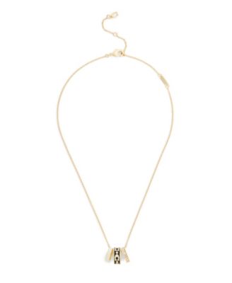 Faux-Stone Signature C Enamel Rondelle Necklace