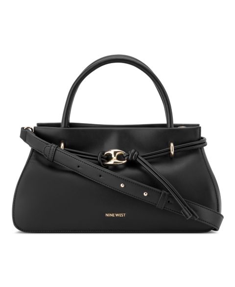 Женская сумка Nine West Alauna Medium Satchel Handbag, цвет: Чёрный