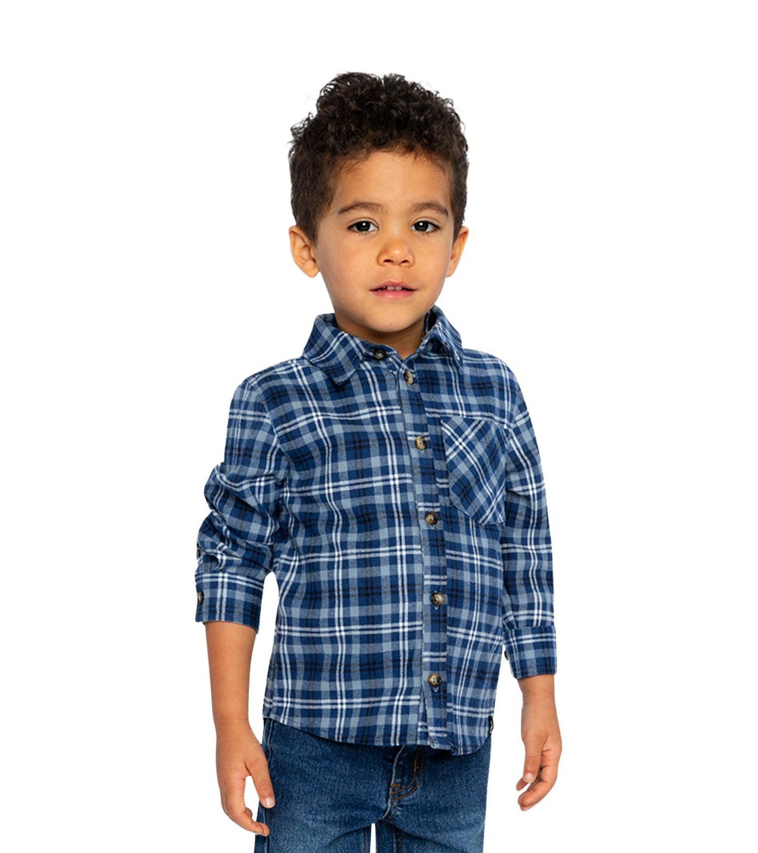 Baby Boys Plaid Shirt (12-18) months