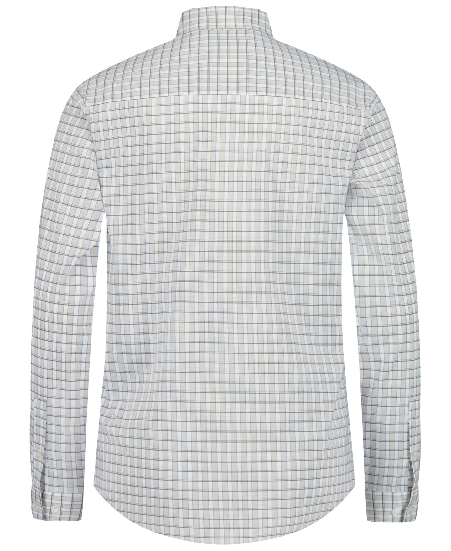 Рубашка Calvin Klein Plaid Long-Sleeve Button-Front Shirt для мальчиков, цвет: Средний синий — фото 2