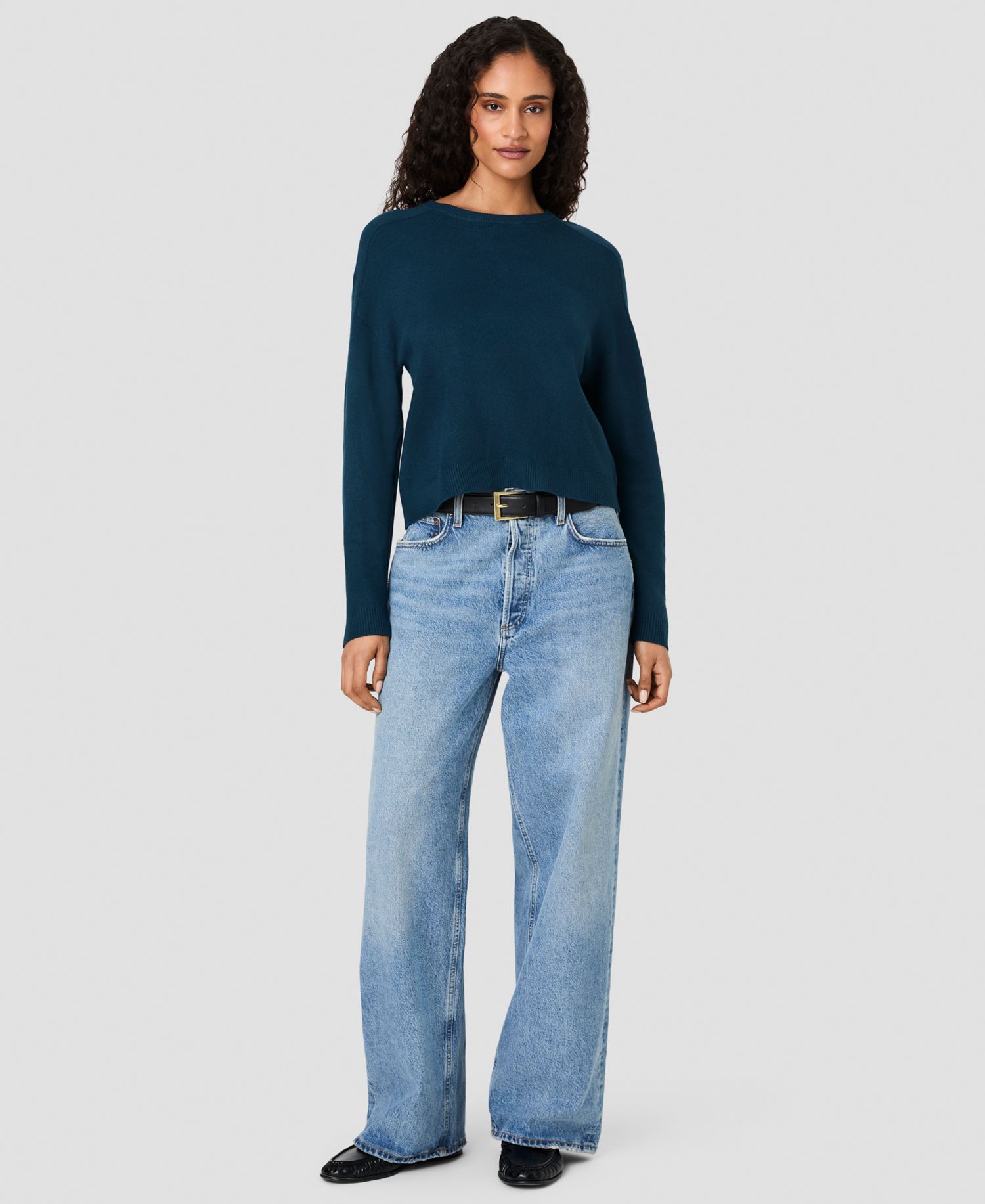Women's Babysoft Oversized Crewneck Long-Sleeve Sweater