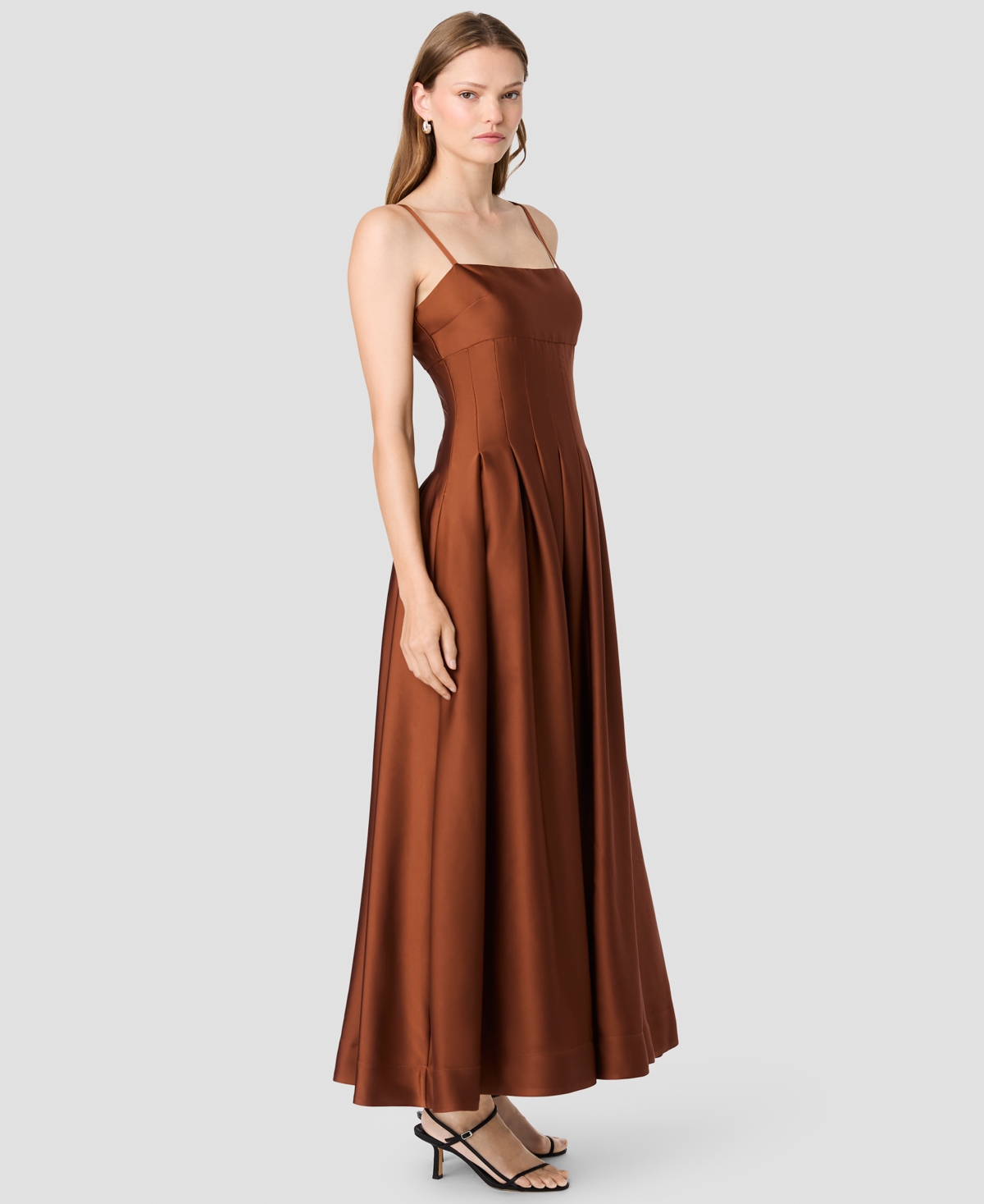French Connection Women's Sleeveless Fitted Bodice Maxi Dress