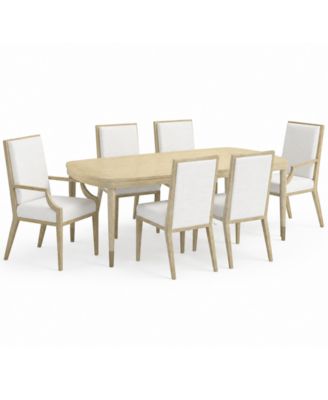 Eave II 7-Piece Oval Dining Set (Table, 4 Upholstered Side Chairs & 2 Arm Chairs)