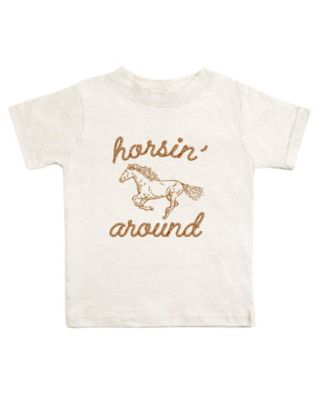 Big Boys (10 - 12) Horsin Around Western Short Sleeve T-Shirt