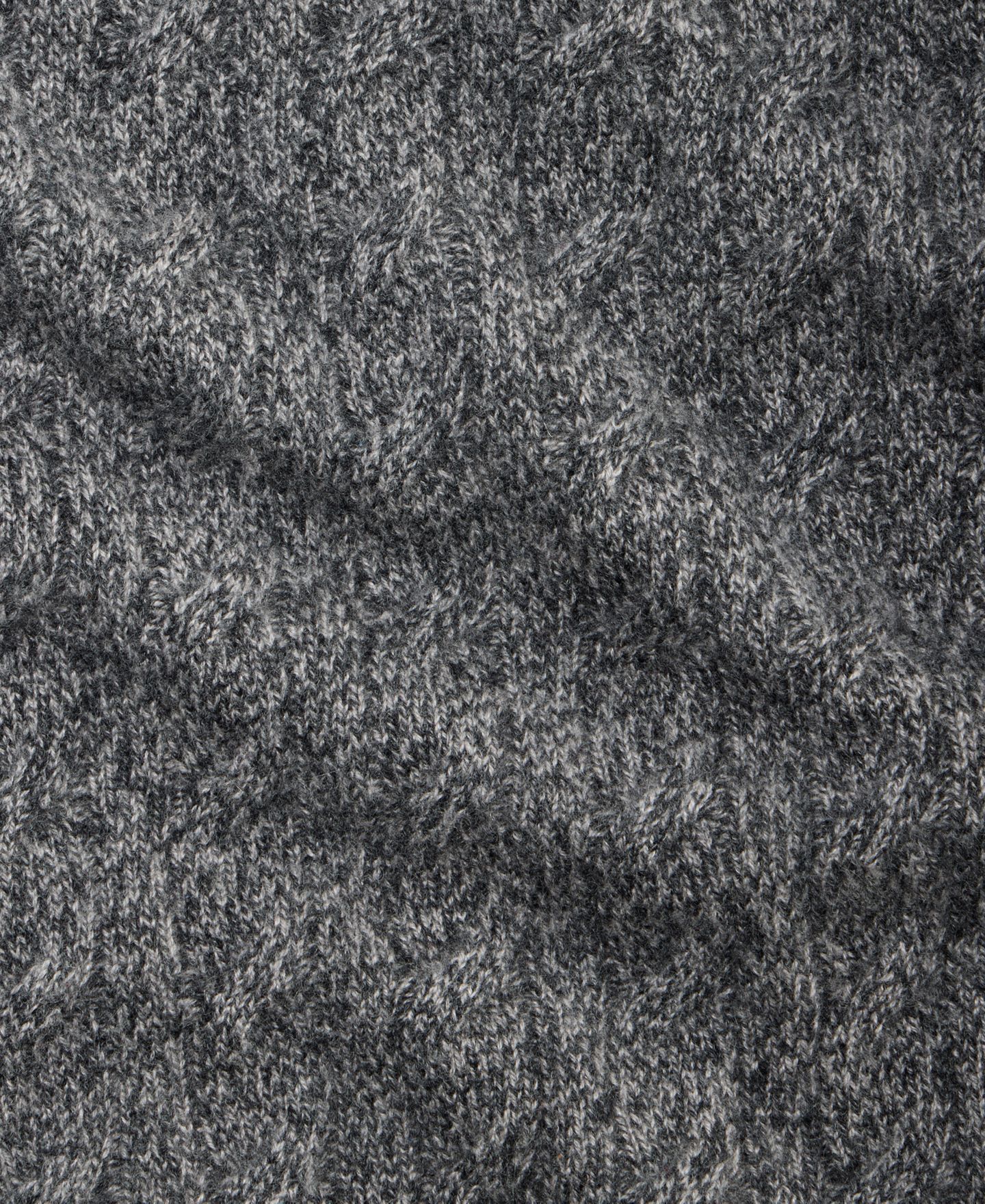 Мужской свитер Club Room Premium Cashmere Cable-Knit Crewneck, цвет: Тёмный угольный — фото 5