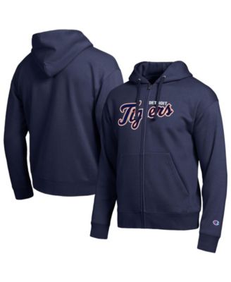 Men's Detroit Tigers Navy All-Star Wordmark Full-Zip Hoodie
