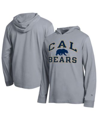 Men's Heather Gray Cal Bears High Motor All-Star Long sleeves Hooded T-Shirt