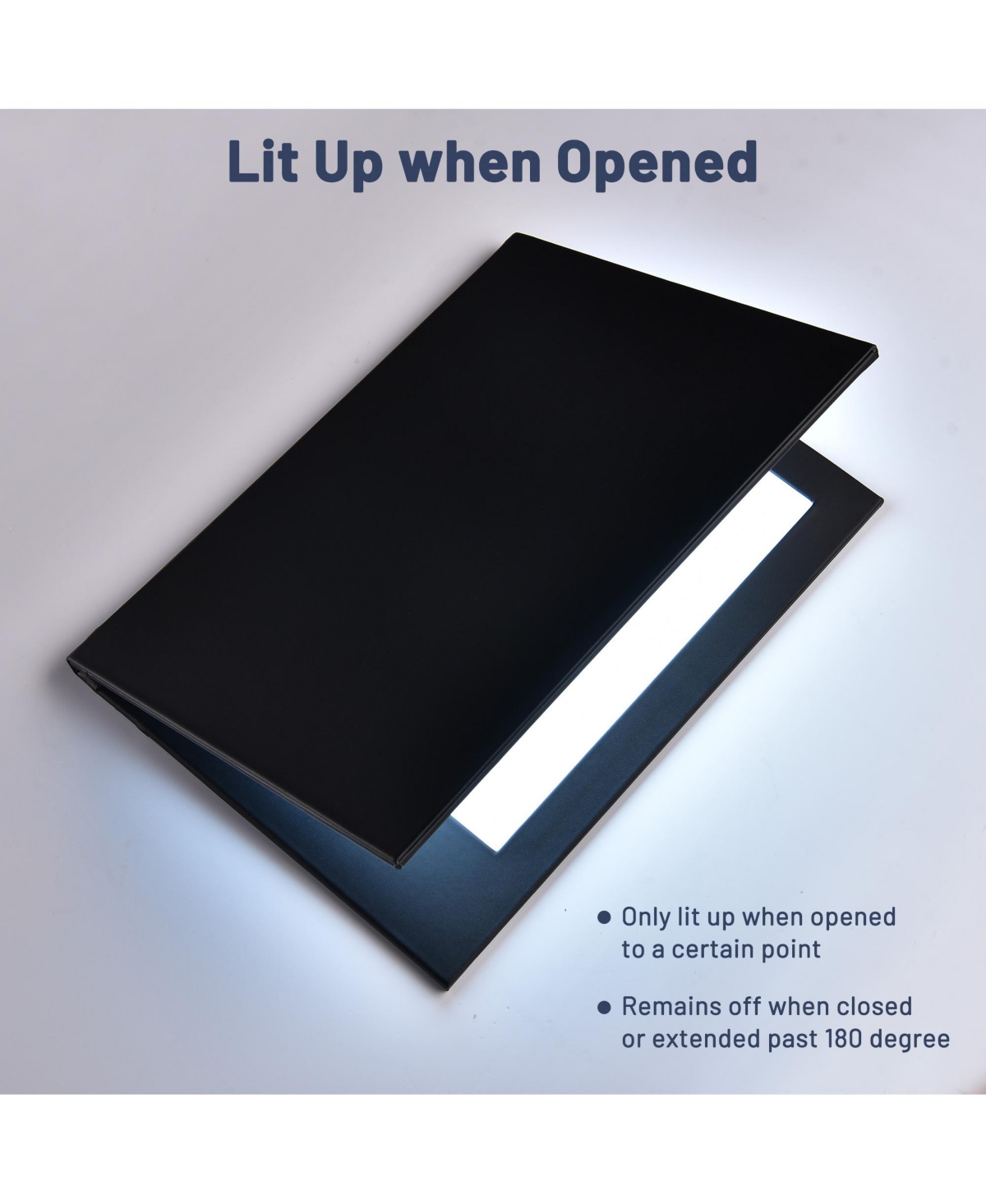 Yescom WeChef Set of 2 Led Back Lit Light Menu Holder Cover 2/4 View Fits 8"x11" Paper