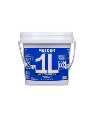 Dark Ultramarine Acrylic Paint, Heavy Body, Gloss Finish, Extra-Large 1 Liter /33.8 Ounces Rich Pigments