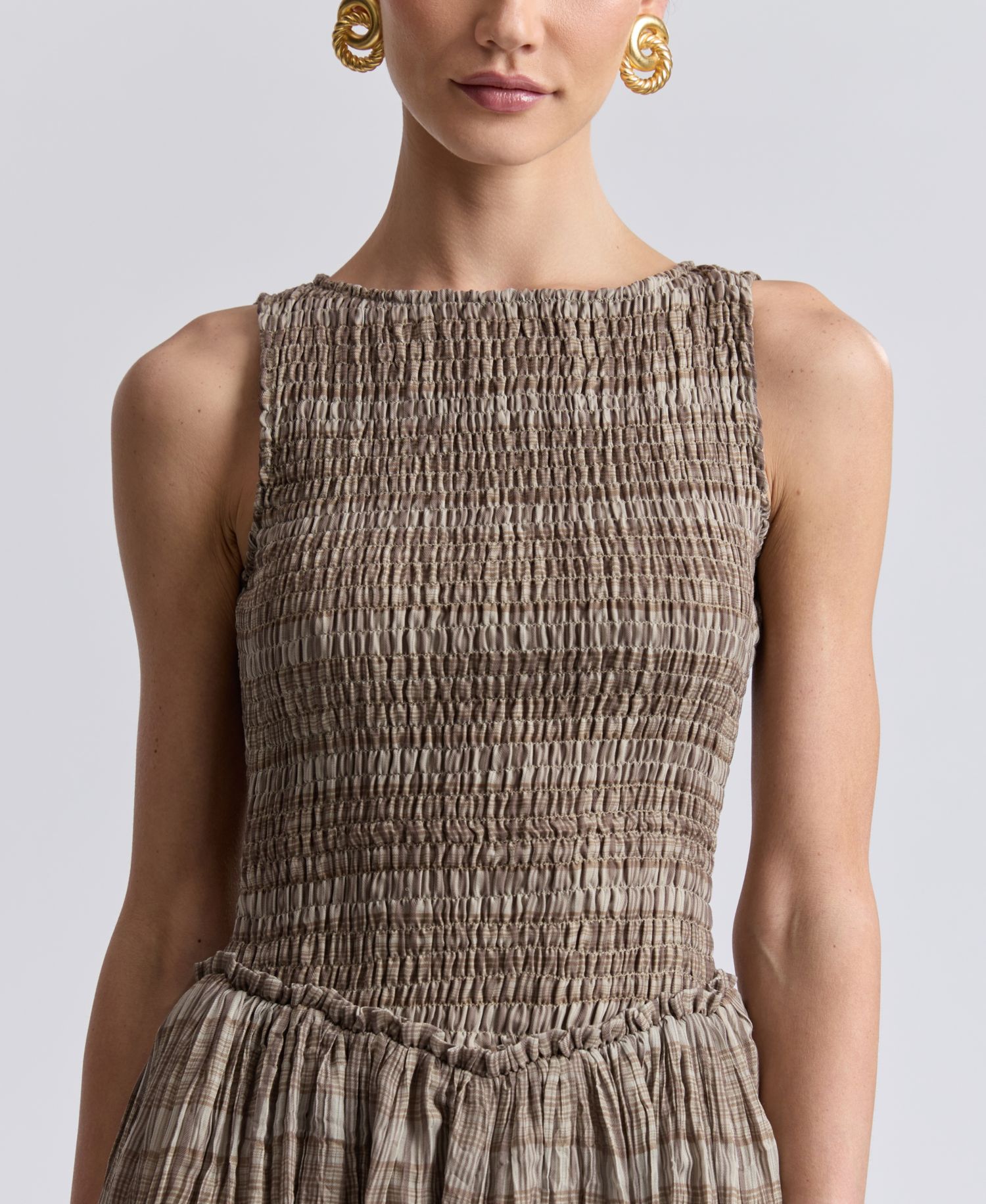 Women's Drop-Waist Sleeveless Mini Dress