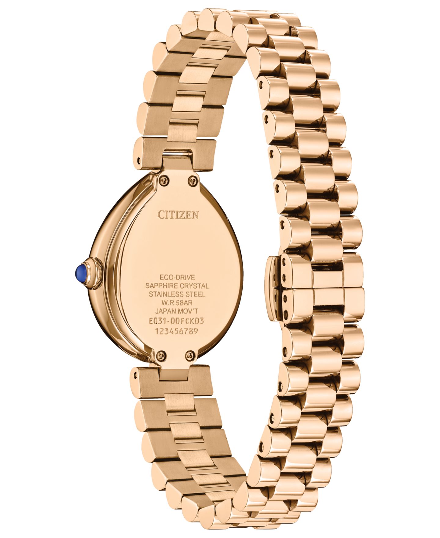 Женские часы Citizen Eco-Drive Classic Rainell Rose Gold-Tone Stainless Steel Bracelet Watch, 26mm — фото 3