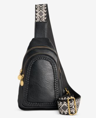Braided-Edge Sling Bag
