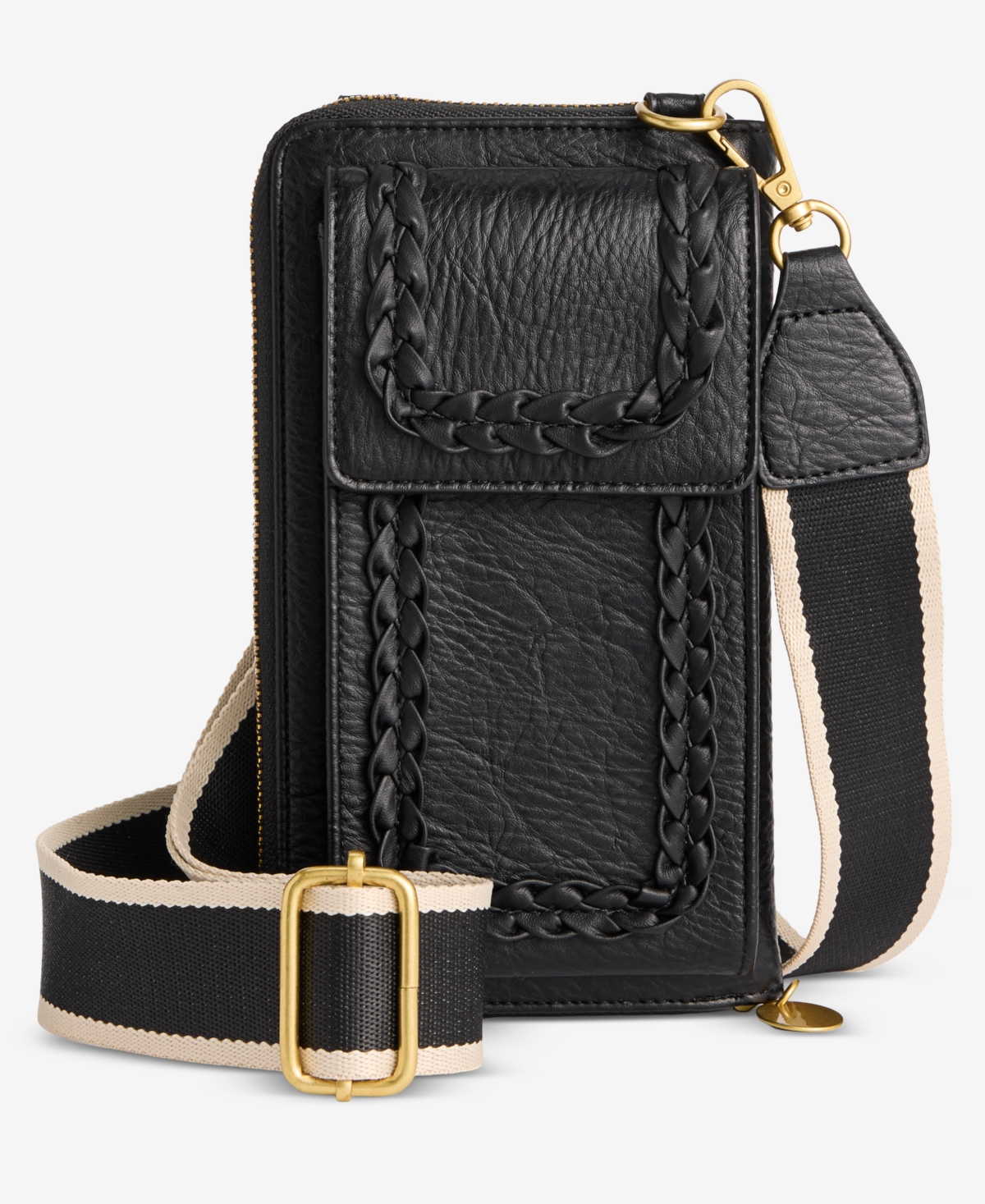 Style & Co Braided-Edge Phone Crossbody Bag, Macy's Exclusive