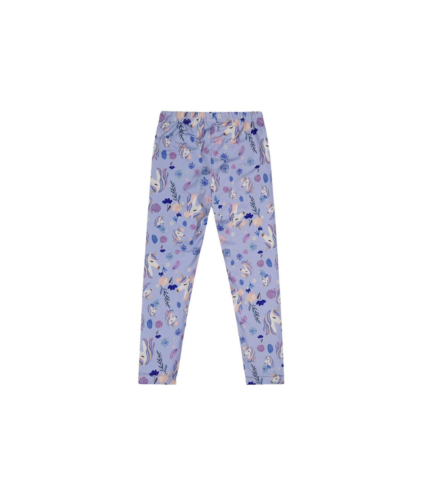 Леггинсы Deux par Deux Printed Leggings Unicorn Print для девочек-малышей, цвет: Фиолетовый с принтом — фото 7