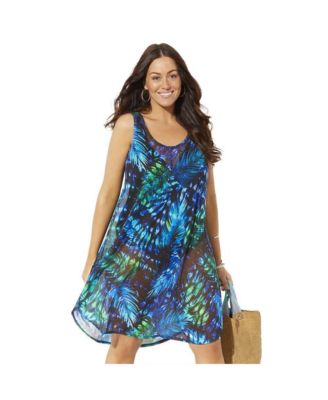 Women's Quincy Mesh High Low Cover Up Tunic