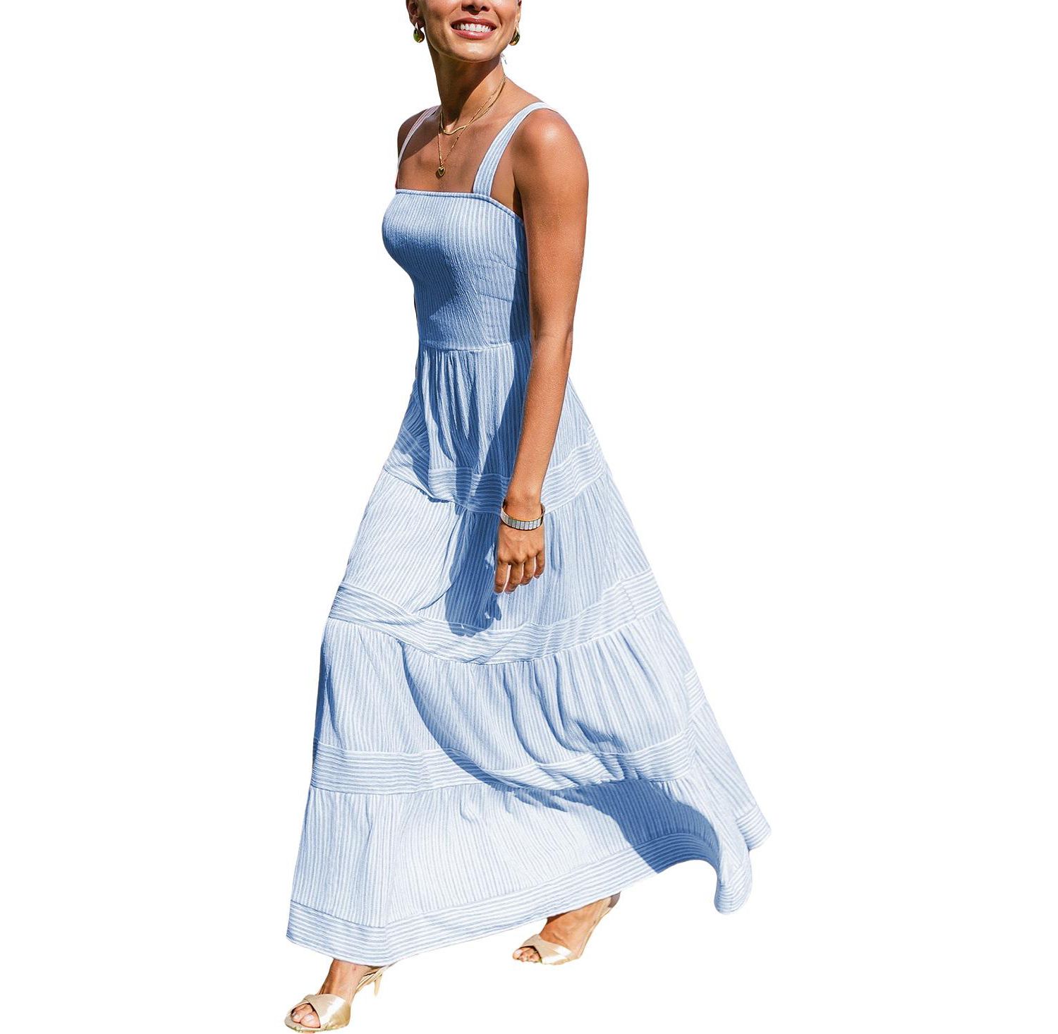 Women's Not Sorry Striped Maxi Beach Dress