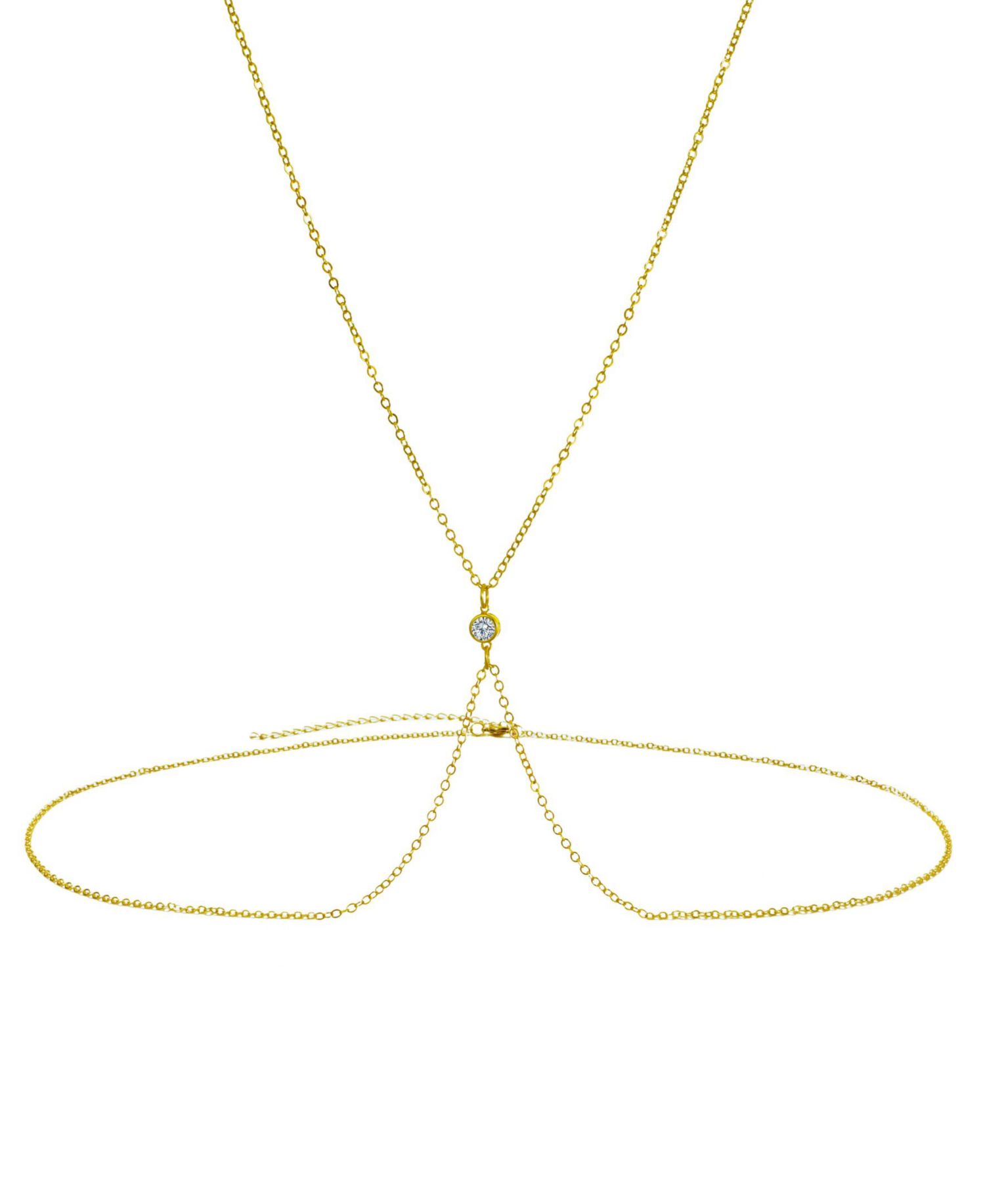 Gold-Plated X Adjustable Body Chain