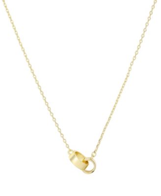 Tarnish Resistant Gold Rings Necklace