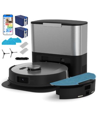 UltraVision Robot Vacuum and Mop, with Ferocious 8000 Pa Suction, 1.5 Gal Dock , Odor Control Bags,  and Object-aware Technology