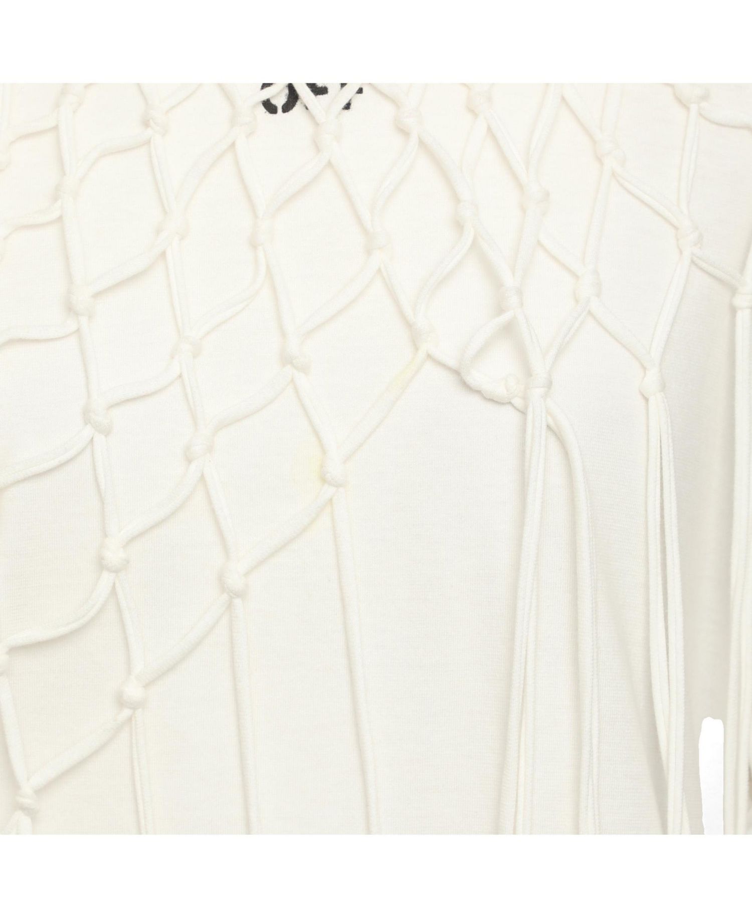 Women's Macrame Fringe Detail T-Shirt