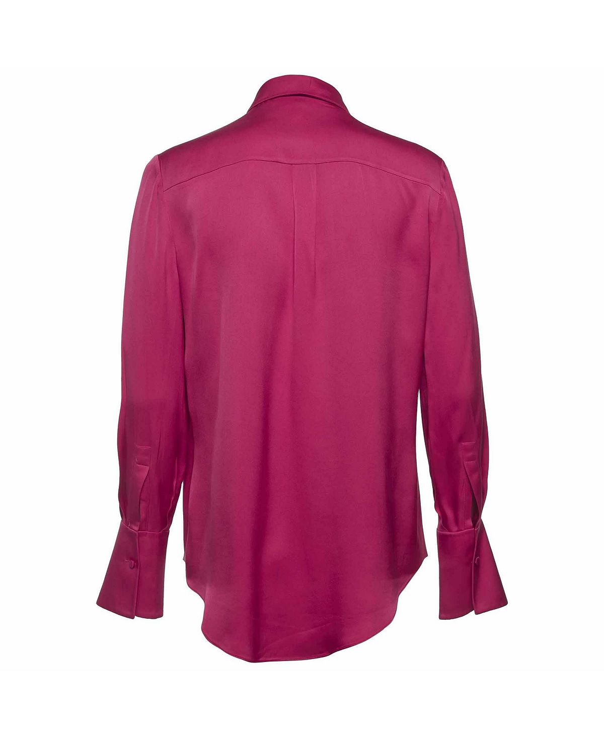 Pre-Owned Alexander Mcqueen Women's Ruffled Satin Silk Blouse view 2 — MAYCSS fashion products