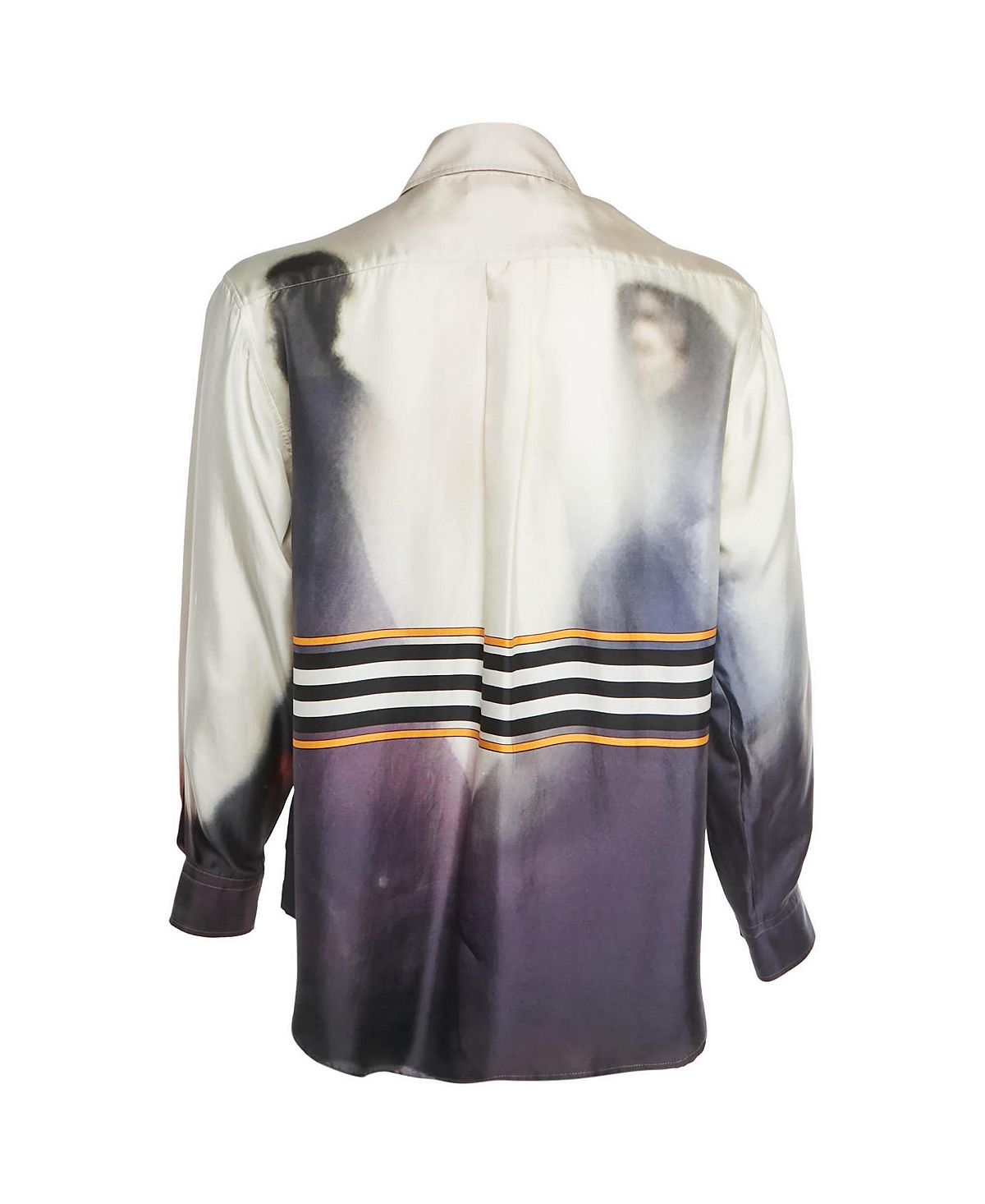 Pre-Owned Burberry Women's Arianna Monogram Print Silk Shirt view 2 — MAYCSS fashion products