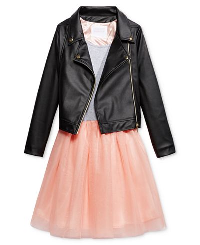 Sean John 2-Pc. Jacket & Dress Set, Big Girls (7-16)