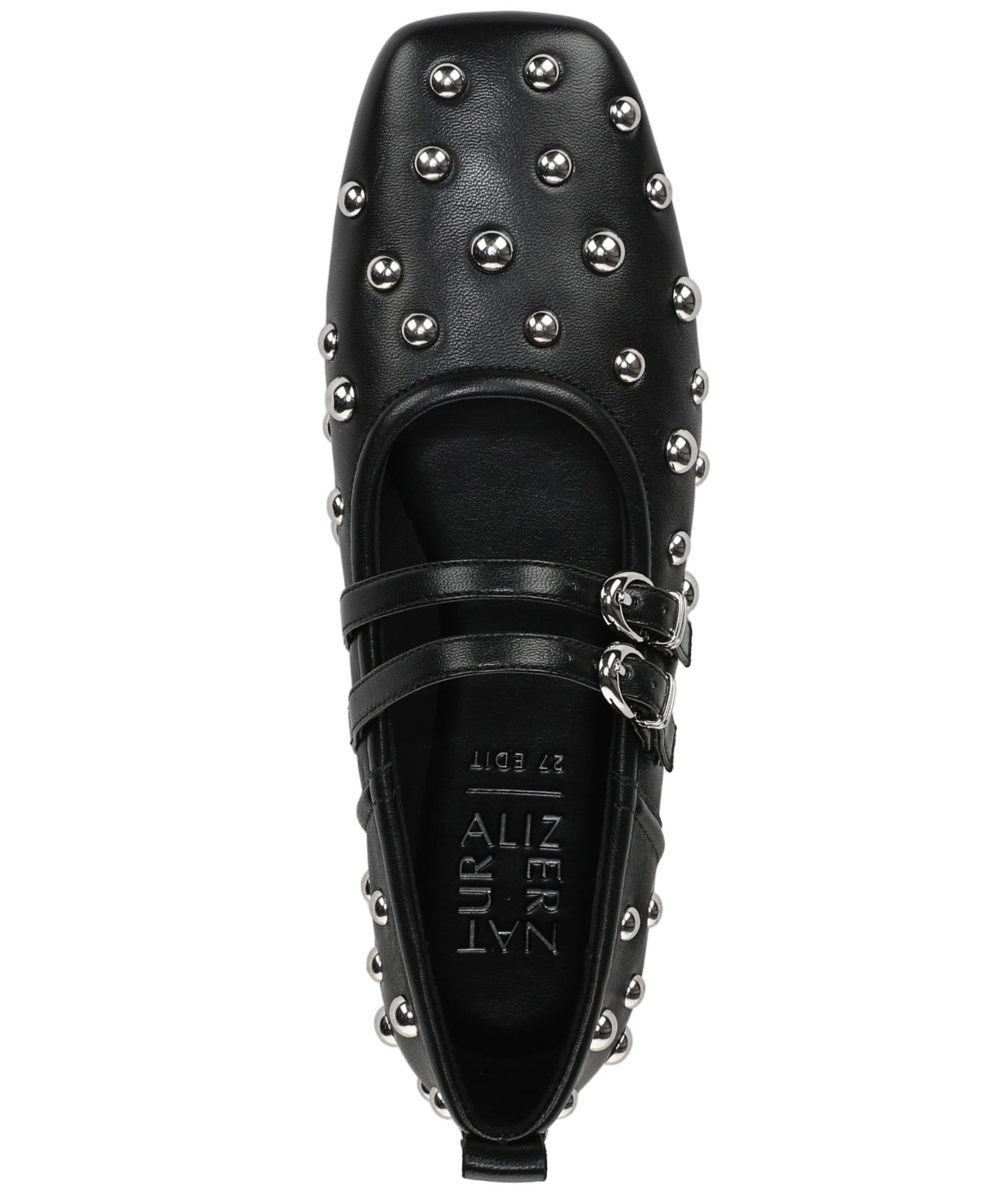 Женские туфли Мэри Джейн 27 Edit Naturalizer Dawn-Stud с заклёпками, цвет: Чёрный кожаный — фото 4