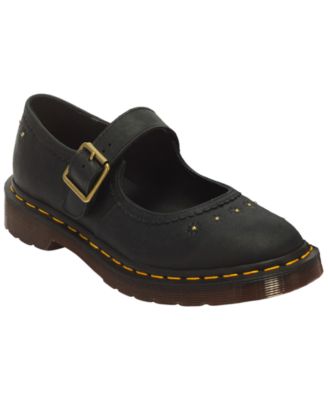 Women's Mary Jane Flower Crazy Almond Toe Flats