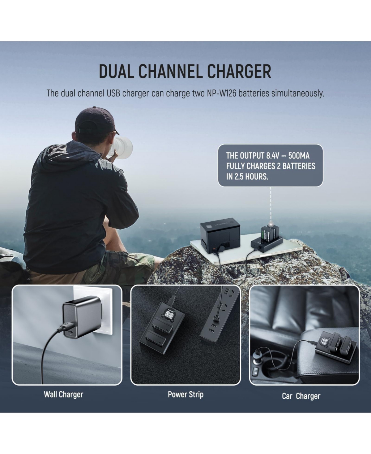 Neewer Np-W126 Camera Battery and Charging Accessory for Fujifilm X100 Vi