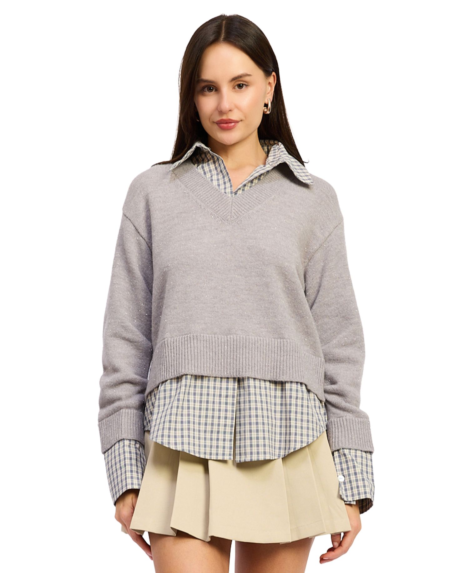 Women's Annie Long-Sleeve Collared Sweater