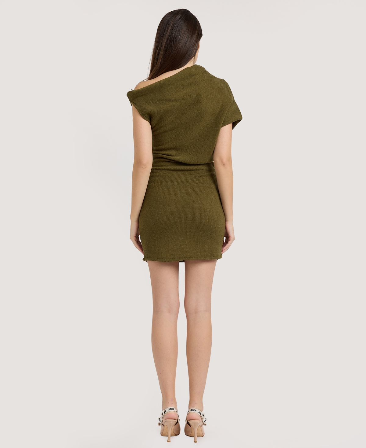 En Saison Women's Margot Asymmetrical Pull-On Sweater Dress