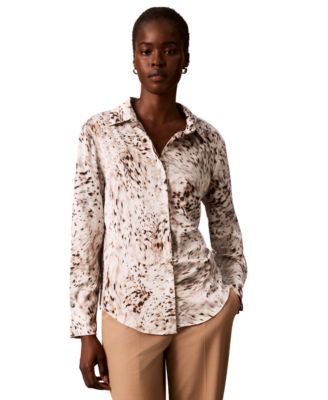 Women's Printed Collared Neck Shirt