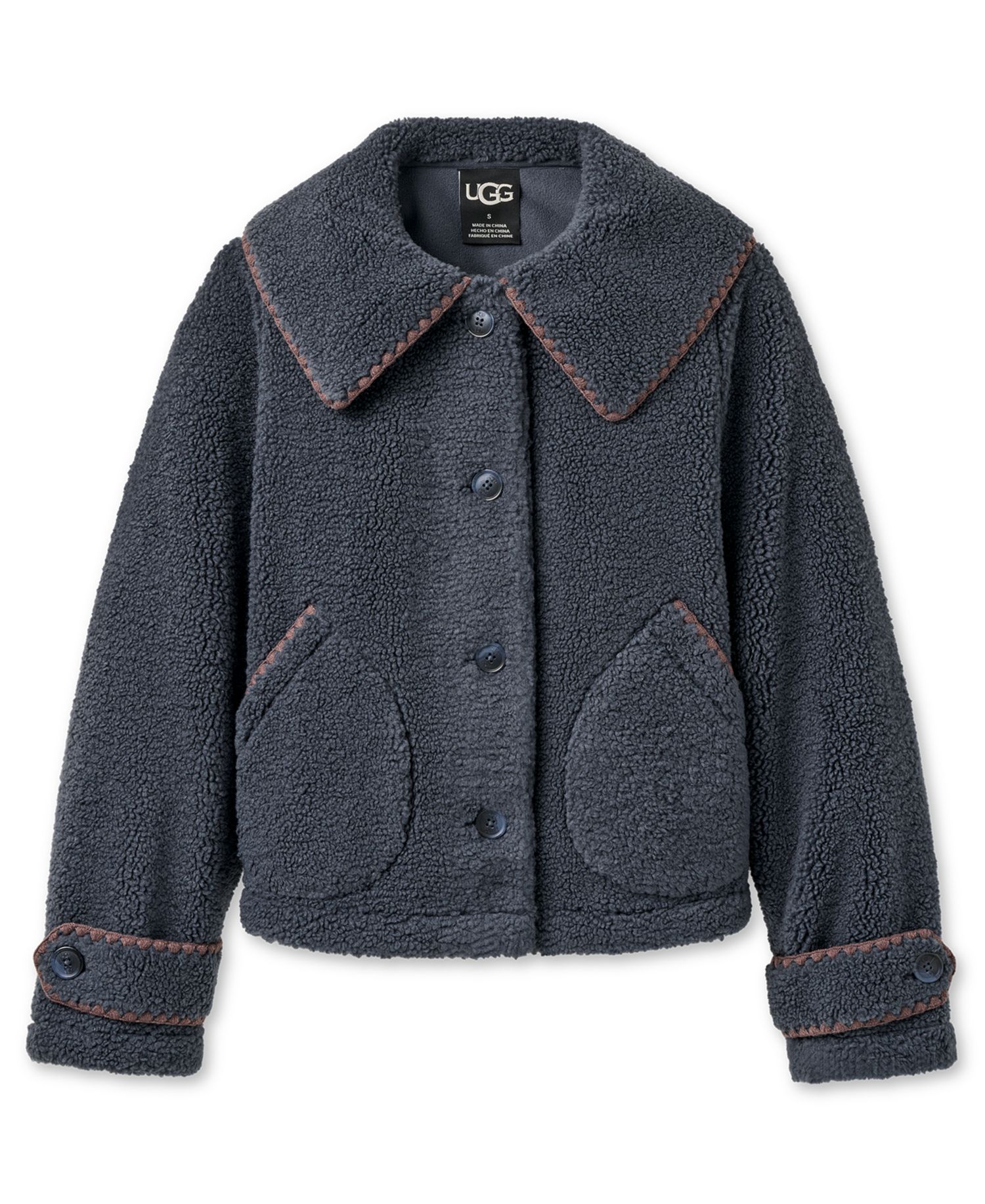 UGG Women's Nikia Relaxed-Fit Collared Neck Jacket