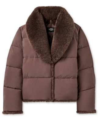 UGG Women's Wylda Oversized-Fit Shawl Collar Puffer Jacket