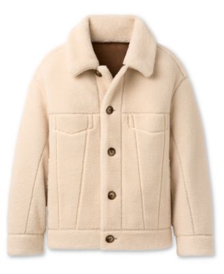 UGG Women's Frankie Collared Neck Reversible Trucker Jacket