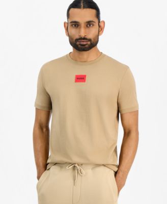 HUGO by Men's Diragolino Ribbed Crewneck T-Shirt