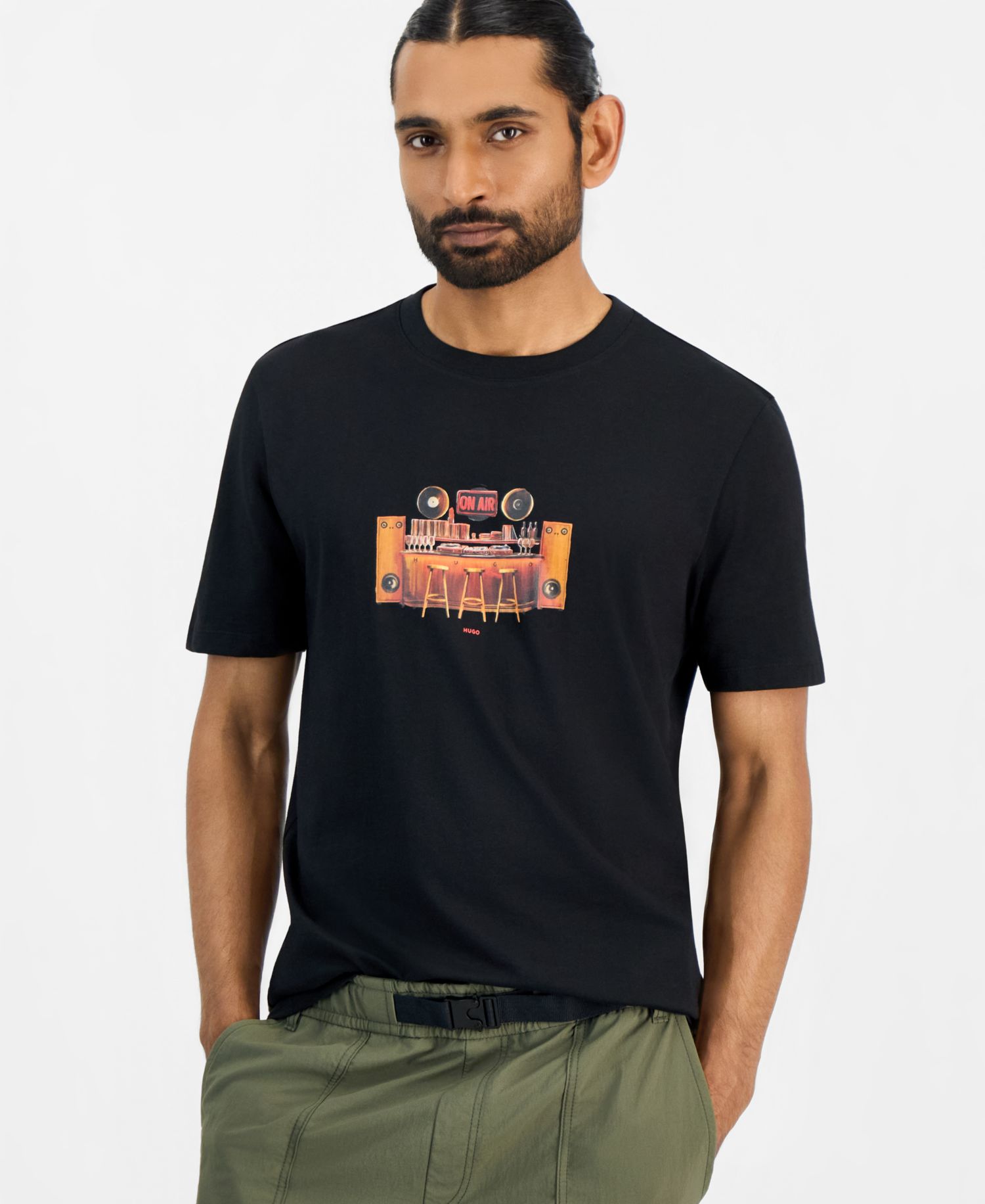 HUGO by Men's Durectee Graphic T-Shirt