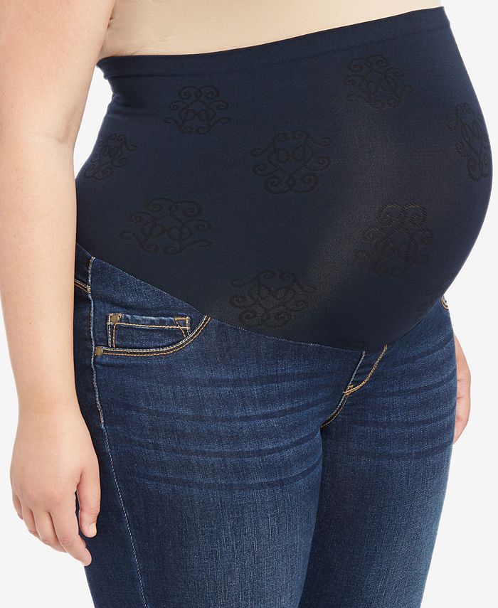 Motherhood Maternity Plus Size Dark Wash Boot-Cut Jeans - Macy's