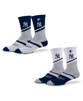 Men's and Women's 2-Pack Navy/Gray New York Yankees Old School Crew Socks Set