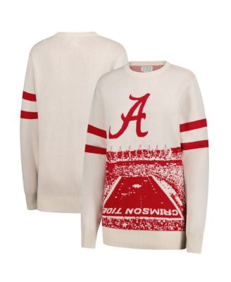 Men's and Women's Cream Alabama Crimson Tide Renew Knit Stadium Sweater