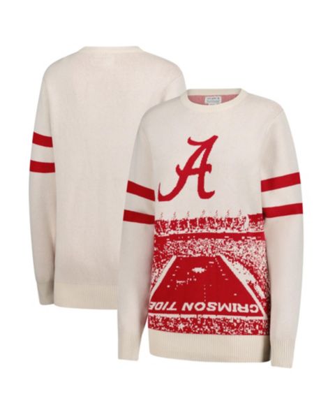 Свитер Uscape Apparel Cream Alabama Crimson Tide Renew Knit Stadium