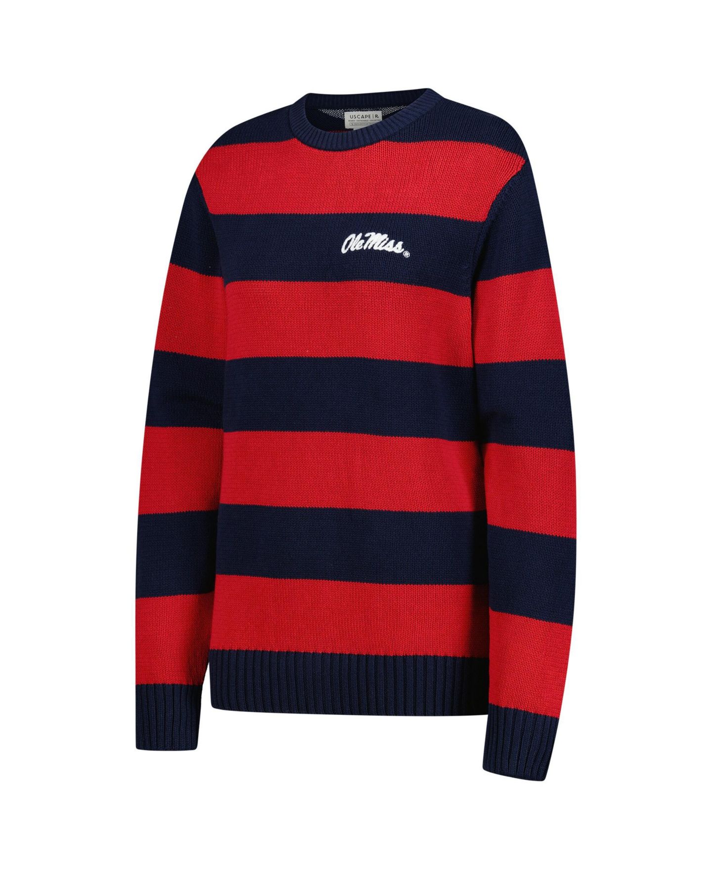 Мужской свитер Uscape Apparel and Navy Ole Miss Rebels Renew Knit Stadium — фото 2