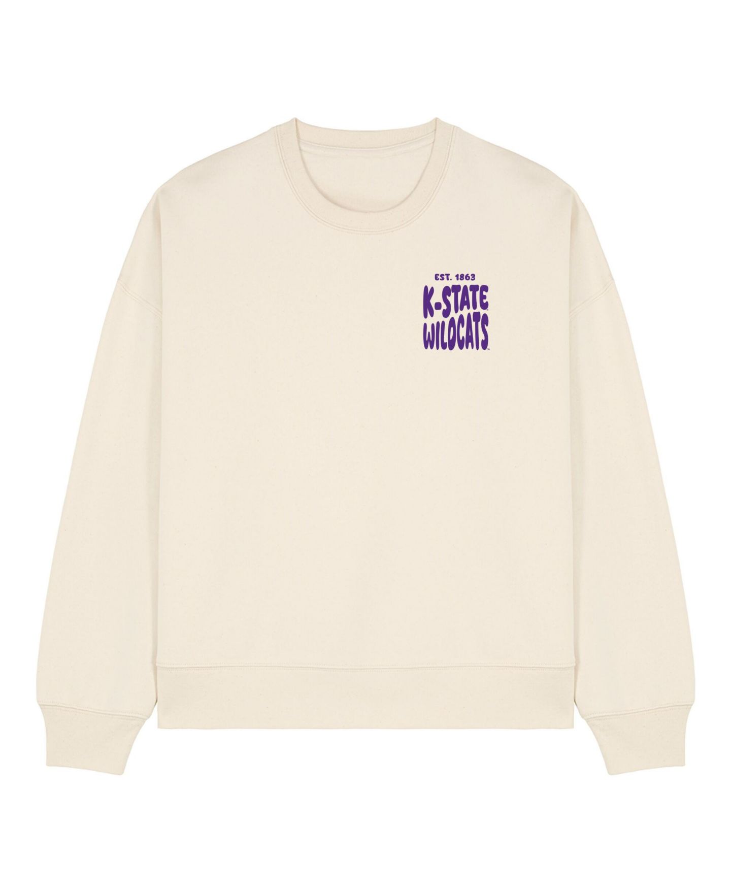Женская толстовка Uscape Apparel Cream Kansas State Wildcats Cloud — фото 2