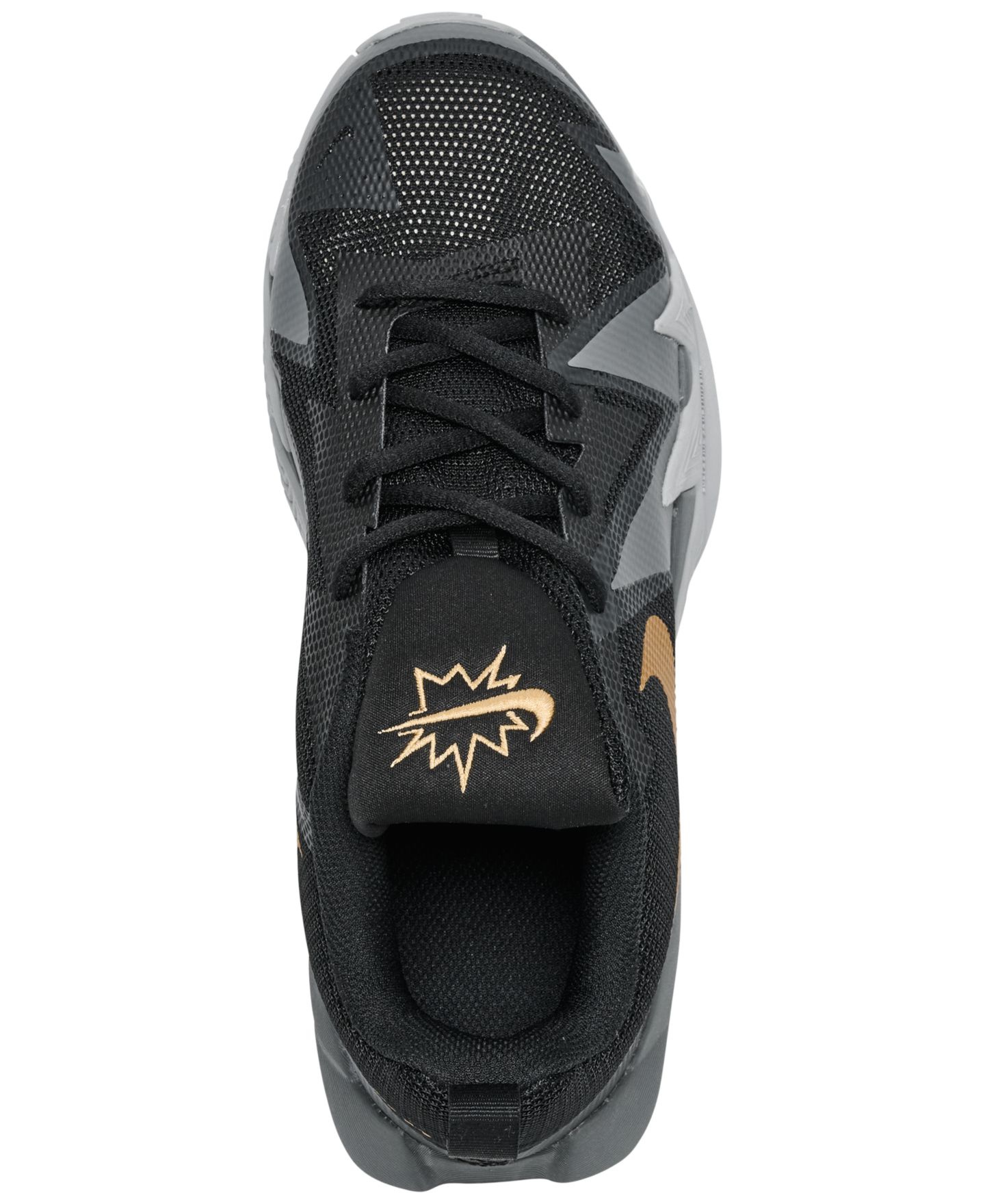 Кроссовки Nike S.T. Dynamite Basketball Sneakers from Finish Line для мальчиков, цвет: Чёрный / Серый — фото 5