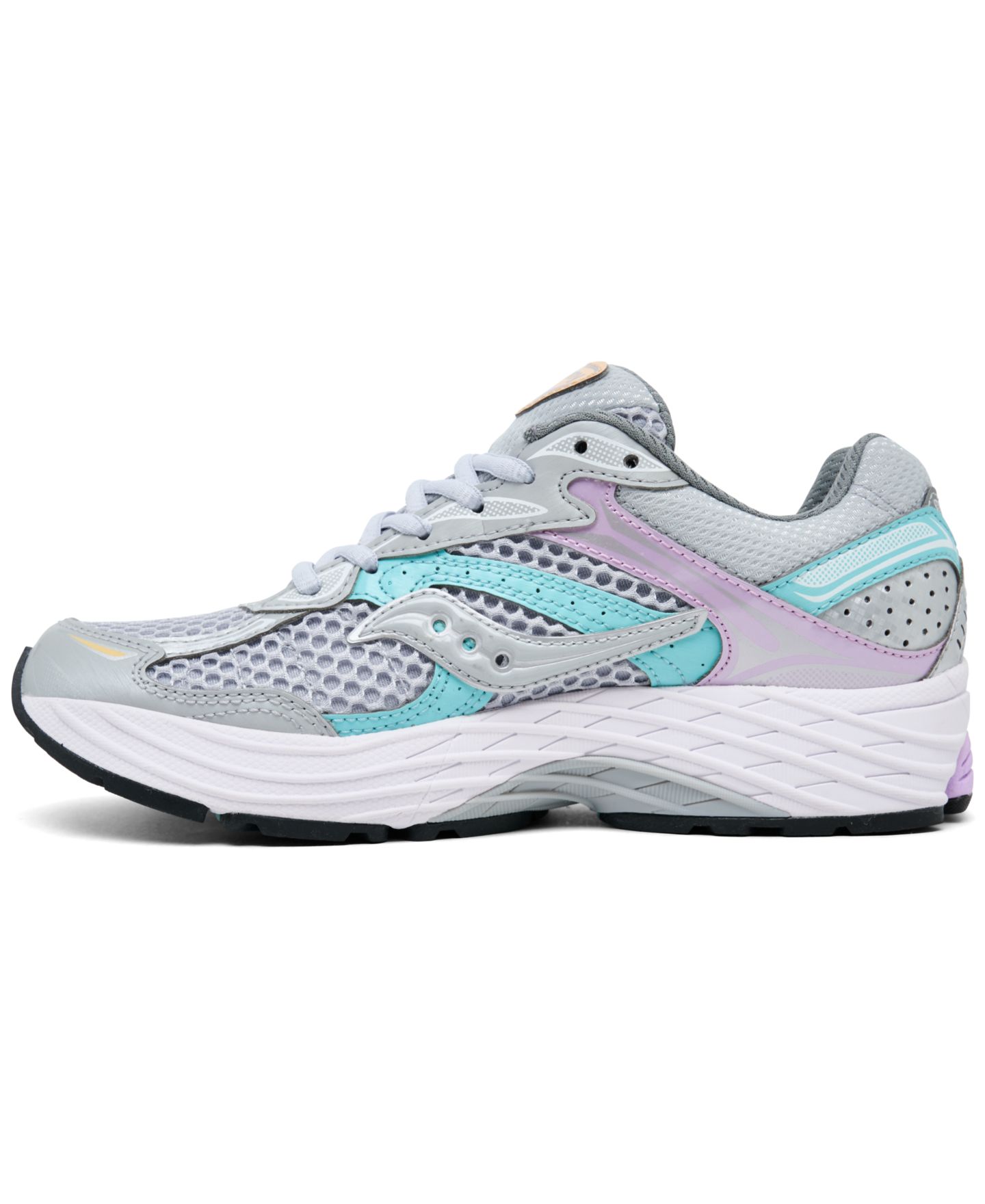 Женские кроссовки Saucony ProGrid Omni 9 Lifestyle, цвет: Серый / Орхидея — фото 3