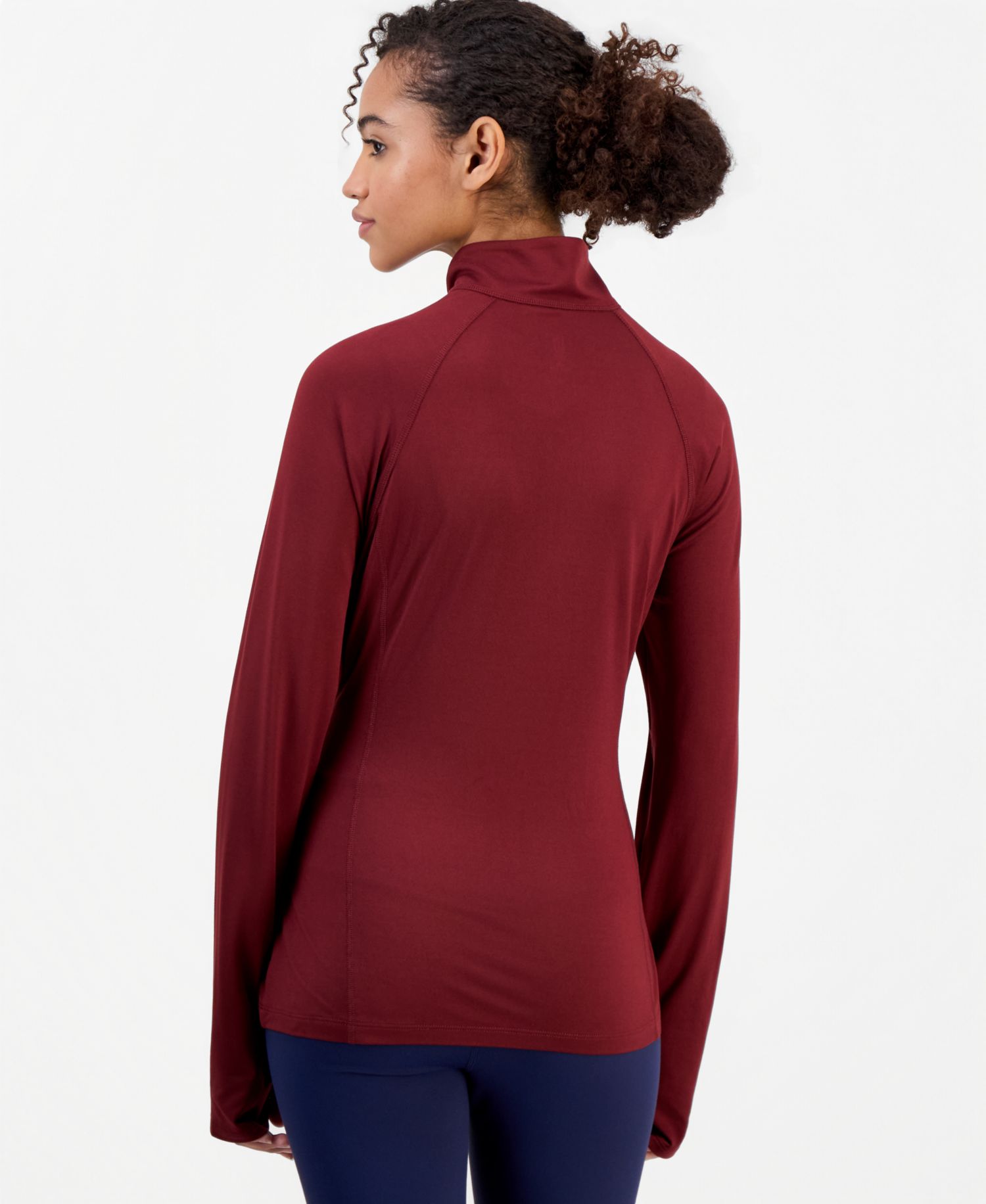 Women's Long-Sleeve Mock-Neck Quarter-Zip Pullover