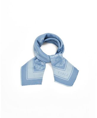 Women's Butterfly Jacquard Square Scarf