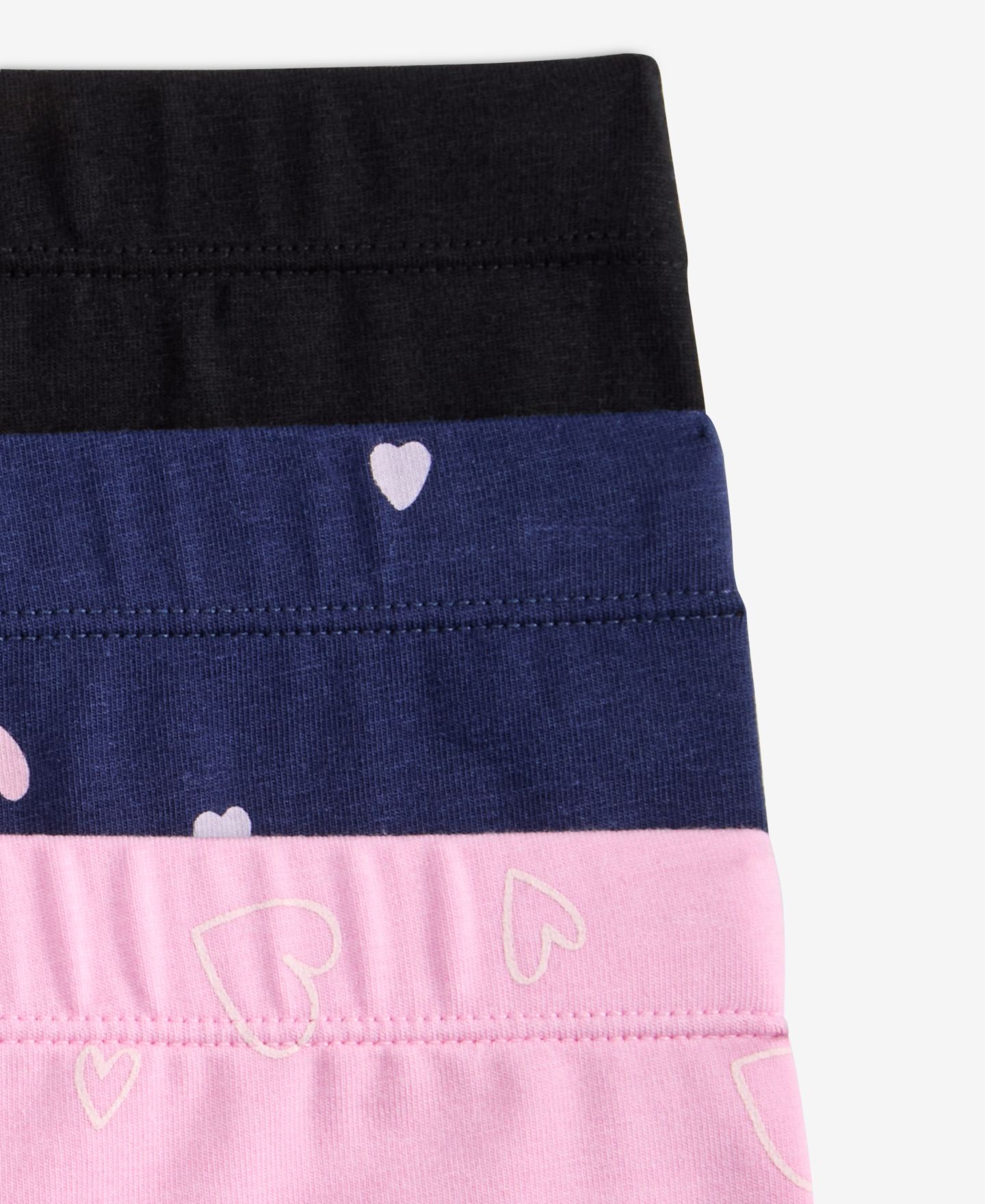 Леггинсы Epic Threads Solid and Heart-Print, 3-Pack для девочек, цвет: Комбинированный — фото 3
